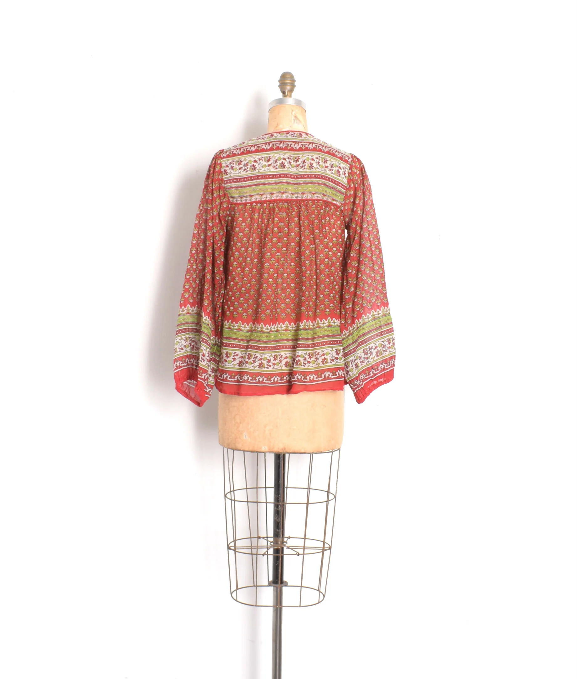 1970s Indian Cotton Blouse-S/M — La Poubelle Vintage